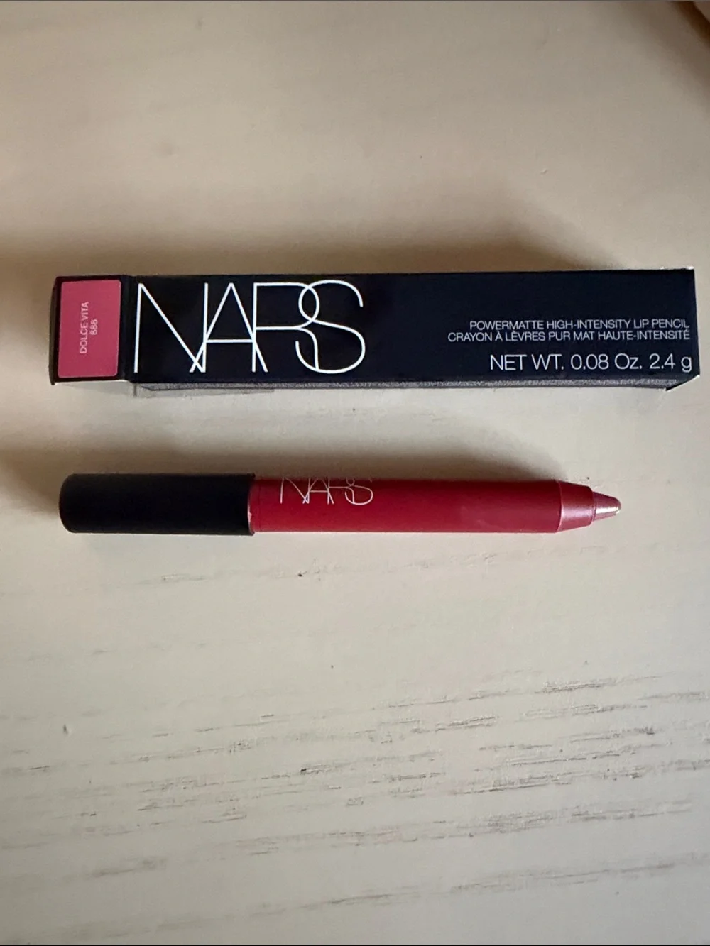 NARS Powermatte High-Intensity Lip Pencil — Dolce Vita Pink-Red